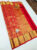 Annam and Rose Design Kanjivaram Pure Wedding Silk Saree Red Color w/ Blouse