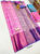 Trendy Design Kanjivaram Pure Wedding Silk Saree Rose Color w/ Blouse
