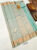 New Design Kanjivaram Pure Wedding Silk Saree Sky Blue Color w/ Blouse