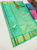 Latest Design Kanjivaram Pure Wedding Silk Saree Teal Green Color w/ Blouse