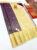 Annam Design Kanjivaram Pure Wedding Silk Saree Violet, Kumkum Red, Dark Blue Color w/ Blouse