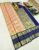 Unique Design Kanjivaram Pure Wedding Silk Saree Peach Color w/ Blouse