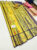 Kanjivaram Pure Wedding Silk Saree Yellow and Blue Color w/ Blouse