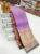 Trendy Design Pure Kanjivaram Fancy Silk Saree Violet Color w/ Blouse