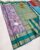 Trend Floral Design Pure Soft Silk Saree Violet Color w/ Blouse