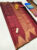 Temple Border Pure Kanjivaram Fancy Silk Saree Apple Red Color w/ Blouse