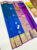 Pure Kanjivaram Fancy Silk Saree Blue w/ Blouse