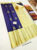 New Design Pure Kanjivaram Fancy Silk Saree Blue Color w/ Blouse