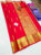 New Design Pure Kanjivaram Fancy Silk Saree Chilli Red Color w/ Blouse