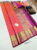 Pure Kanjivaram Fancy Silk Saree Double Shade ( Orange, Rose ) Color w/ Blouse