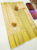 Traditional Design Pure Kanjivaram Fancy Silk Saree Golden Yellow Color w/ Blouse