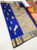 Pure Kanjivaram Fancy Silk Saree Ink Blue Color w/ Blouse