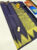 Temple Border Pure Kanjivaram Fancy Silk Saree Ink Blue Color w/ Blouse