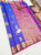 New Design Pure Kanjivaram Fancy Silk Saree Ink Blue Color w/ Blouse