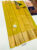 New Design Pure Kanjivaram Fancy Silk Saree Lemon Green Color w/ Blouse
