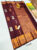 Light Weight Copper Zari Pure Kanjivaram Fancy Silk Saree Kumkum Red w/ Blouse
