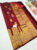 Pure Kanjivaram Fancy Silk Saree Kumkum Red Color w/ Blouse