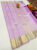 New Design Pure Kanjivaram Fancy Silk Saree Lavender Color w/ Blouse