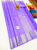 Unique Design Pure Kanjivaram Fancy Silk Saree Lavender Color w/ Blouse