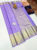 Pure Kanjivaram Fancy Silk Saree Lavender Color w/ Blouse