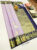 Traditional Elephant Design Pure Kanjivaram Fancy Silk Saree Lavender Color w/ Blouse