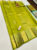 Latest Design Pure Kanjivaram Fancy Silk Saree Lemon Green Color