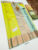 Pure Kanjivaram Fancy Silk Saree Lemon Green Color w/ Blouse