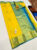 New Unique Pure Kanjivaram Fancy Silk Saree Lemon Yellow w/ Blouse
