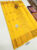 Pure Kanjivaram Fancy Silk Saree Lemon Yellow Color