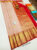 Pure Kanjivaram Fancy Silk Saree Light Peach Color w/ Blouse