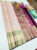 Beautiful Design Pure Kanjivaram Fancy Silk Saree Light Rose Color w/ Blouse