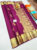 Mango Design Pure Kanjivaram Fancy Silk Saree Magenta Color w/ Blouse