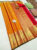 Pure Kanjivaram Fancy Silk Saree Mango Yellow Color w/ Blouse