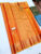 Copper Zari Work Pure Kanjivaram Fancy Silk Saree Mango Yellow Color w/ Blouse