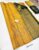 Unique Design Pure Kanjivaram High Fancy Silk Saree Mango Yellow Color w/ Blouse