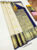 Pure Kanjivaram Fancy Silk Saree Off White Color w/ Blouse