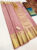 Pure Kanjivaram Fancy Silk Saree Peach Color w/ Blouse