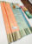 Unique Design Pure Kanjivaram Fancy Silk Saree Peach Color w/ Blouse