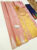 Temple Design Pure Kanjivaram Fancy Silk Saree Peach Color w/ Blouse