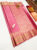 Trendy Design Pure Kanjivaram Fancy Silk Saree Peach Color w/ Blouse