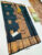 Pure Kanjivaram Fancy Silk Saree Peacock Color w/ Blouse