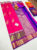 Beautiful Design Pure Kanjivaram Fancy Silk Saree Pink and Purple Color w/ Blouse