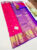 New Design Pure Kanjivaram Fancy Silk Saree Pink Color w/ Blouse