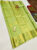 Trendy Pure Kanjivaram Fancy Silk Saree Pista Green w/ Blouse