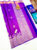 Peacock Design Pure Kanjivaram Fancy Silk Saree Purple Color w/ Blouse
