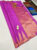 Temple Border Pure Kanjivaram Fancy Silk Saree Rose Color w/ Blouse