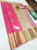 Trendy Design Pure Kanjivaram Fancy Silk Saree Rose Color w/ Blouse