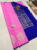New Design Pure Kanjivaram Fancy Silk Saree Rose Color w/ Blouse