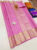 Pure Kanjivaram Fancy Silk Saree Rose Color w/ Blouse