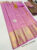 Vaira Oosi Zari Work Pure Kanjivaram Fancy Silk Saree Rose Color w/ Blouse